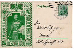 62029 - Deutsches Reich - 1912 - 5Pfg Germania PGAKte "Wilhelm II Silberjubilaeum" Als OrtsKte ESSEN - Cartes Postales