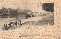 FRANCE - Chalon Sur Saône - Port Sainte Marie - Pont Saint Laurent - Carte Postale Ancienne - Chalon Sur Saone