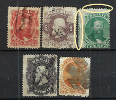 BRESIL Ca.1866: Lot D' Obl. Sup. - Used Stamps