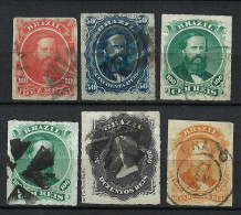 BRESIL Ca.1876-77: Lot D' Obl. Sup., TB Qualité - Used Stamps