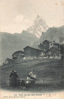 Partie Aus Dem Alten Zermatt Partie Du Vieux Zermatt Cervin Matterhorn 1908 - Zermatt