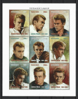 ● TANZANIA 1996 ֍ JAMES DEAN  ֍ Hollywood Legend ● Attore ● BF ** ️️️9 V. ● Lotto N. Blu ● - Tanzanie (1964-...)