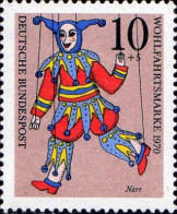 RFA Poste N** Yv: 501 Mi:650 Wohlfahrtsmarke Narr (Thème) - Marionetten