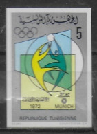TUNISIE   N°  722  * *  NON DENTELE   JO    1972  Volley Ball - Volleyball