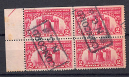 Etats Unis 1926 Yvert  268 Bloc De Quatre Obliteres. - Used Stamps