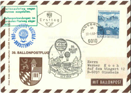 Regulärer Ballonpostflug Nr. 39a Der Pro Juventute [RBP39.] - Ballons