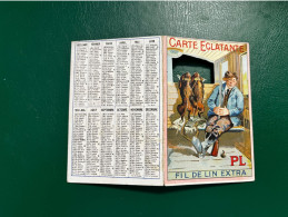 Petit Calendrier Ancien 1903 Publicitaire CPA Illustrateur " Fil De Lin Extra Carte éclatante " * Calendar Chasse Fil - Petit Format : 1901-20