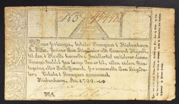 Danimarca Danmarks  DENMARK 1 Rigsdaler Courant 1799 Pick#a28LOTTO 472 - Denemarken