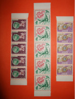 MONACO 1963-N°612/613/615 En 3 Bandes De 5. Superbe - Other & Unclassified