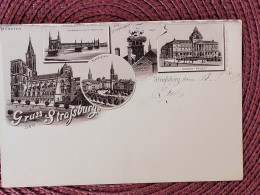 Gruss Aus Strasbourg , Carte 1897 - Strasbourg