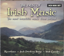 BORGATTA - 3cd -BEST OF IRISH MUSIC - RIVERDANCE, IRISH DRINKING SONGS, IRISH COUNTRY -  USATO In Buono Stato - Other - English Music