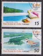 Tourisme - CUBA - Cayo Levisa - Conque Marine - Petit échassier - N° 4459-4462 - 2007 - Usados