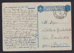 ITALY - Posta Militare 76 Italy, Sent 02.01.1943. To Padova. Marchese 7 Points / 2 Scans - Otros & Sin Clasificación