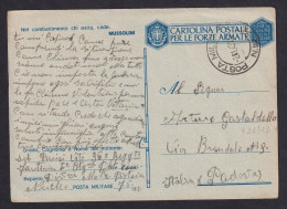 ITALY - Posta Militare 76 Italy, Sent 02.01.1943. To Padova. Marchese 7 Points / 2 Scans - Other & Unclassified