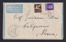 ITALY - Posta Militare 214, Tunisia, Letter Sent By Airplane To Sessaru 05.01.1943. Marchese 8 Points / 2 Scans - Other & Unclassified