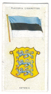 FL 12 - 16-a ESTONIA National Flag & Emblem, Imperial Tabacco - 67/36 Mm - Advertising Items