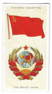 FL 12 - 40-a SOVIET UNION National Flag & Emblem, Imperial Tabacco - 67/36 Mm - Werbeartikel