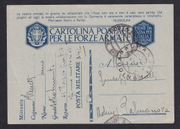 ITALY - Posta Militare 85, Lybia, Divisione Di Fanteria Sassari, Sent To Palmanova 16.04. 1942. / 2 Scans - Autres & Non Classés