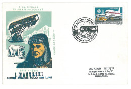 COV 52 - 444 NAGURSKI, Polar Aviation, Romania - Cover - Used - 1984 - Polare Flüge