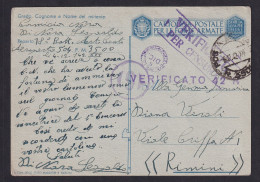 ITALY - Concentramento Posta Militare 3500, Sent 06.12.1942. To Rimini. / 2 Scans - Sonstige & Ohne Zuordnung
