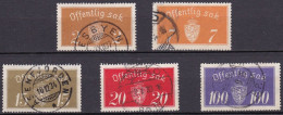 NO601B – NORVEGE - NORWAY – 1933 – COAT OF ARMS – SC # O9-O21 USED 17 € - Service