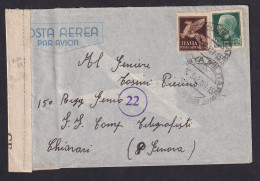 ITALY - Posta Militare 38, Grecia (Greece), Divisione Di Fanteria Forli, Cover Sent By Airplane 10.05.1942. To / 2 Scans - Other & Unclassified