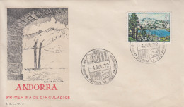 Enveloppe  FDC  1er  Jour   ANDORRE   ANDORRA     Tourisme    1972 - Sonstige & Ohne Zuordnung