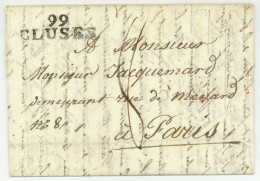 99 CLUSES Pour Paris 1813 - 1792-1815: Veroverde Departementen