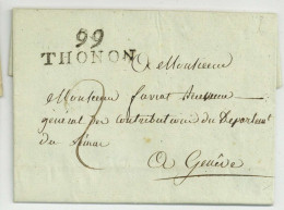99 THONON Pour Geneve 1808 - 1792-1815: Veroverde Departementen