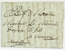 99 GEX Pour Annecy 1808 - 1792-1815: Dipartimenti Conquistati