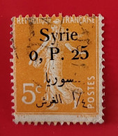 Syrie -  Semeuse  Surcharge 0 P 25  - Timbre Oblitéré - Oblitérés