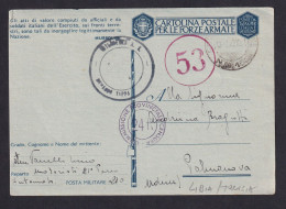 ITALY - Posta Militare 210, Libya, Sent To Palmanova 13.01.1943. Censorship. / 2 Scans - Otros & Sin Clasificación