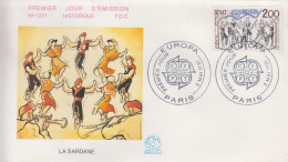 Enveloppe  FDC   1er  Jour    FRANCE     La  Sardane    EUROPA      PARIS   1981 - 1981