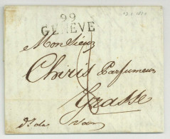 99 GENEVE Pour Grasse 1810 Parfumeur - 1792-1815: Départements Conquis