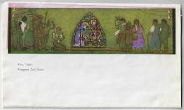 Brazil 1960s Postal Stationery Letter Sheet Stamp Cr$15 Nativity Scene Displaced Magenta Color Christmas - Entiers Postaux