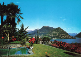 SUISSE - Lugano - Vue Partielle Avec Le Mont Brè - Carte Postale - Lugano