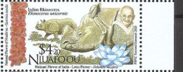 NIUAFO'OU Rhinocéros, Yvert 1 Valeur émise En 2015 ** Neuf Sans Charnière, MNH - Rhinozerosse