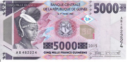 Guinea  P-49  5000 Francs  2015  UNC - Guinée