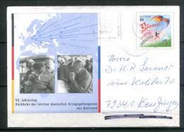 REPUBLIQUE FEDERALE ALLEMANDE - Ganzsache(Entier Postal) - Mi USo 105 (50 Rückkehr Der....Kriegsgefangenen Aus Russland) - Enveloppes - Oblitérées