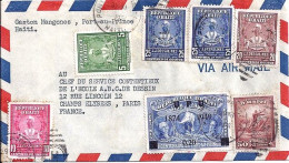 HAITI N° 336/316/320/321/322x2/PA43 S/L. DE PORT AUX PRINCES/29.5.51 POUR LA FRANCE - Haïti