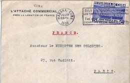 CUBA N° 224 S/L. DE LA HAVANE/15.7.36 POUR LA FRANCE - Cartas & Documentos