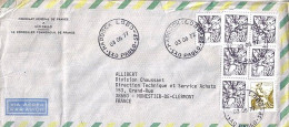 BRESIL N° 1203x6/1201 S/L. DE SAO PAULO/3.6.77 POUR LA FRANCE - Briefe U. Dokumente