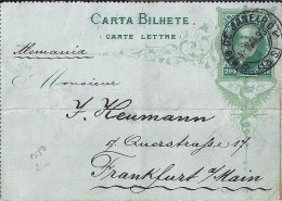 BRESIL N° ENTIER POSTAL Type 132 DE RIO/4.5.1893 POUR L’ALLEMAGNE - Cartas & Documentos