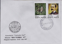 ARGENTINE N° 1532/1533 S/L. DE RIO TURBIO/14.5.87 - Cartas & Documentos