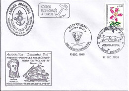 ARGENTINE N° 1476 S/L. DE BASE JUBANY/13.12.86  - Lettres & Documents