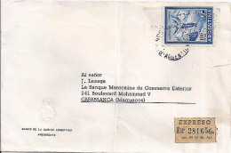 ARGENTINE N° 606E S/L.EXPRES DE BUENOS AIRES/24.2.64 POUR LE MAROC - Storia Postale