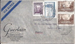 ARGENTINE N° 606x2/546A/570 S/L. DE BUENOS AIRES/1960 POUR LA FRANCE - Storia Postale