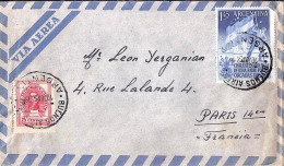 ARGENTINE N° 539/462 S/L. DE BUENOS AIRES/10.6.54 POUR LA FRANCE - Storia Postale