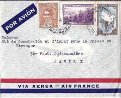 ARGENTINE N° 380/378/368 S/L. DE BUENOS AIRES/28.3.43 POUR LA FRANCE - Briefe U. Dokumente