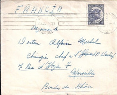 ARGENTINE N° 375 S/L. DE BUENOS AIRES/27.2.37 POUR LA FRANCE - Storia Postale